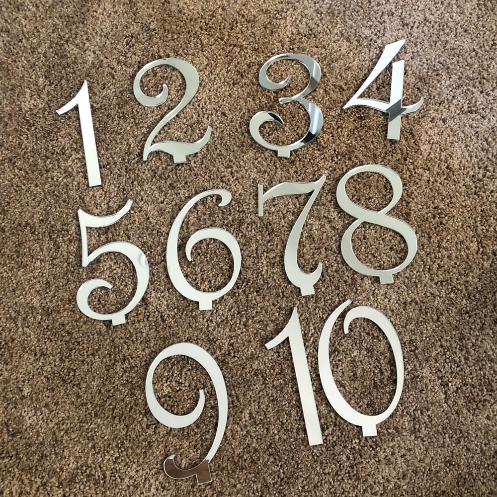 Wedding Table Numbers